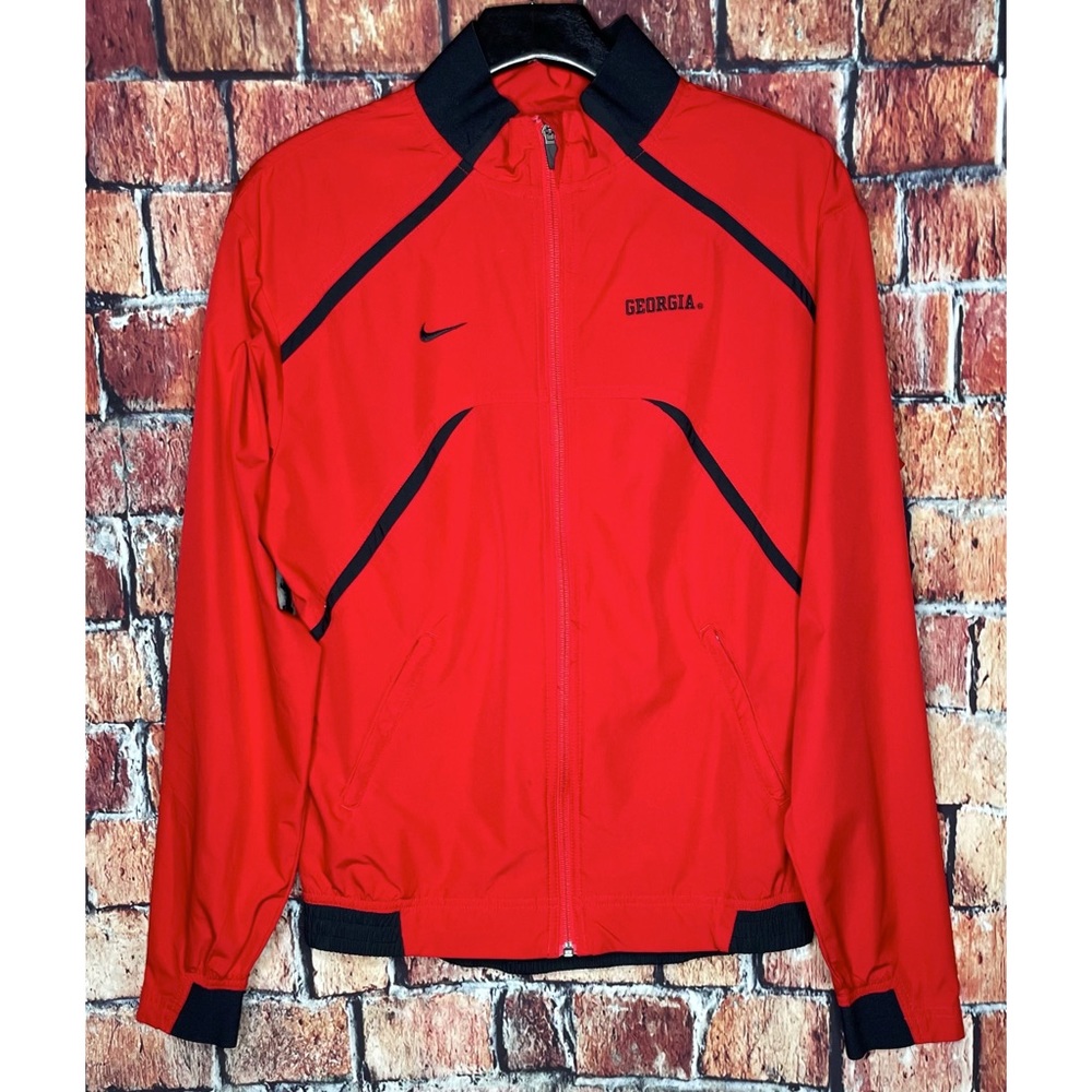 Georgia Bulldogs UGA Dawgs Nike Storm Fit Women’s Medium Red Windbreaker Jacket